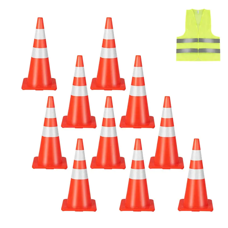 Heavy-Duty PVC Traffic Cone – Single Unit for Safety Signage