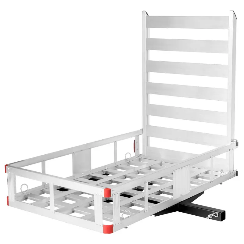 Aluminum Hitch-Mounted Cargo Carrier – 50″ x 29.5″ Mobility Scooter or Wheelchair Transport Rack