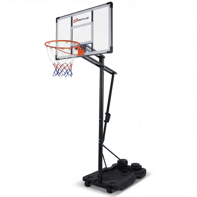 Adjustable 5.6–10-Foot Portable Basketball Hoop System for Driveway or Backyard Play
