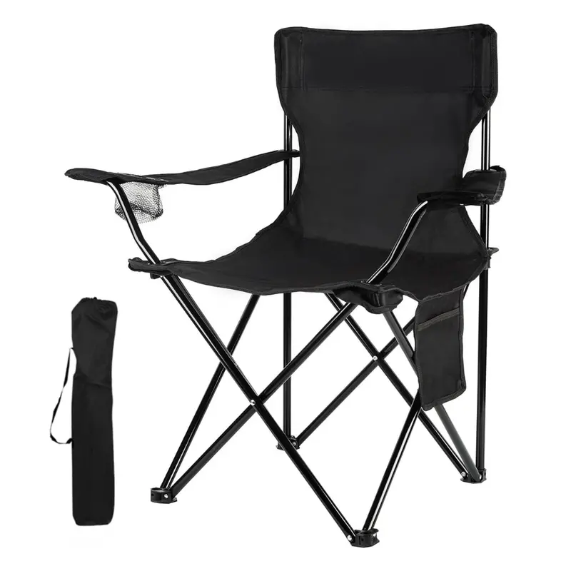 Portable Folding Camping Chair with Compact Carry Bag and High-Strength Alloy Frame