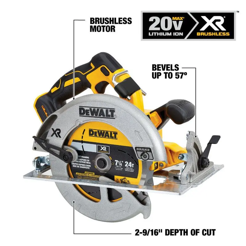 20V MAX 7¼-Inch Circular Saw Starter Kit with Lithium-Ion Battery