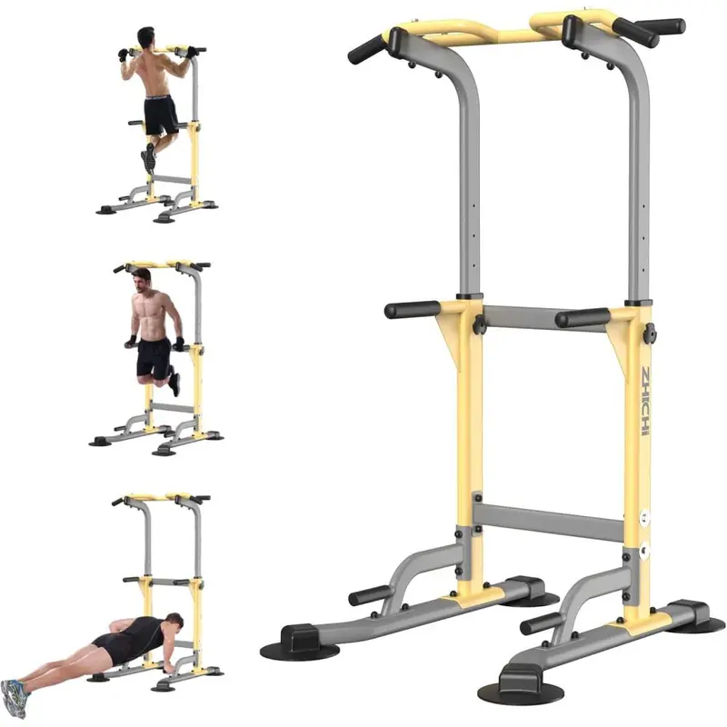 ZHICHI Pull-Up and Dip Station – Freestanding Multi-Function Home Gym