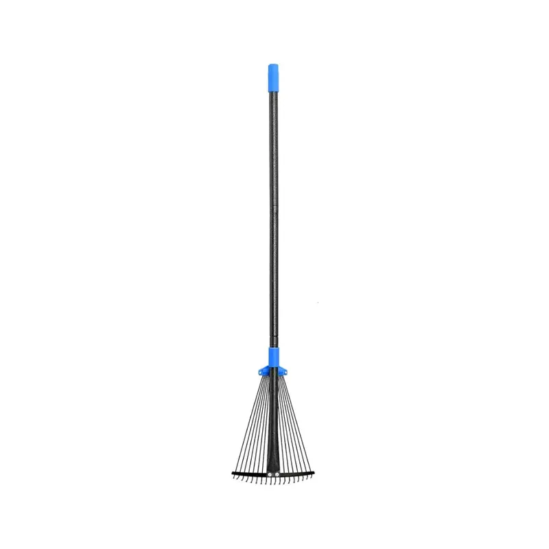 Expandable Metal Leaf Rake – Adjustable Head Width for Yard Cleanup & Campsite Use