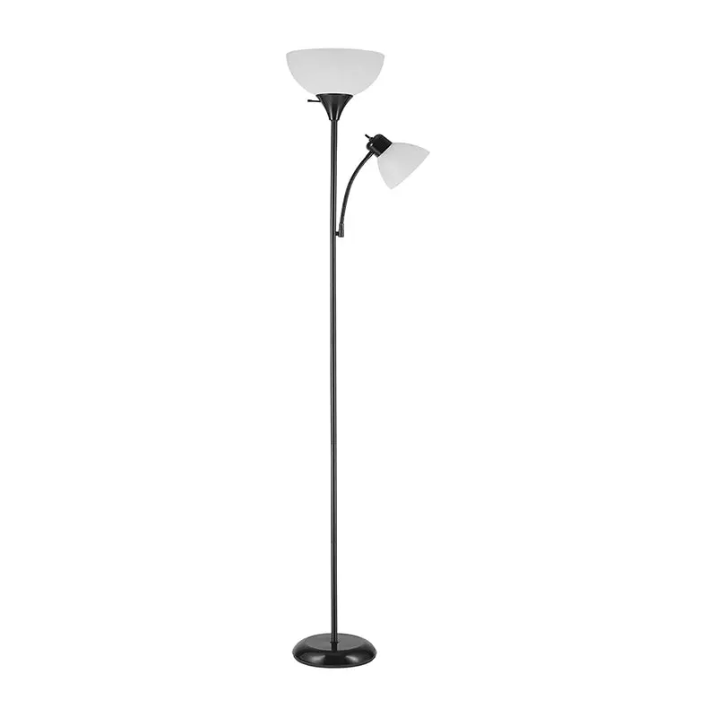 Torchiere-Style Floor Lamp – Dual-Purpose Reading Light with 3-Level Dimming