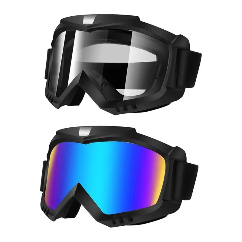 Dual-Pack Off-Road Goggles for Dirt Bikes, ATVs, Skiing & Adventure Sports