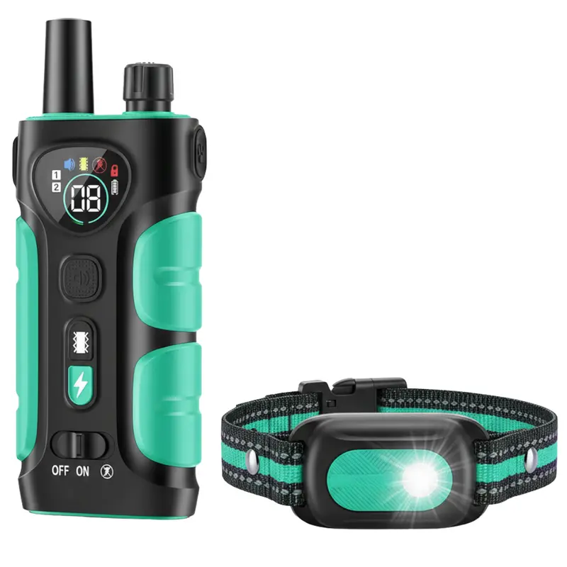 Extended-Range Remote Dog Collar with Built-in Light – 4200 ft Control Distance