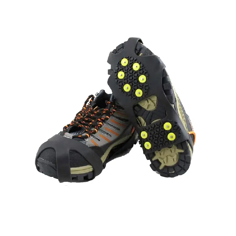 Traction Snow Cleats with Reinforced Steel Spikes for Boots & Shoes