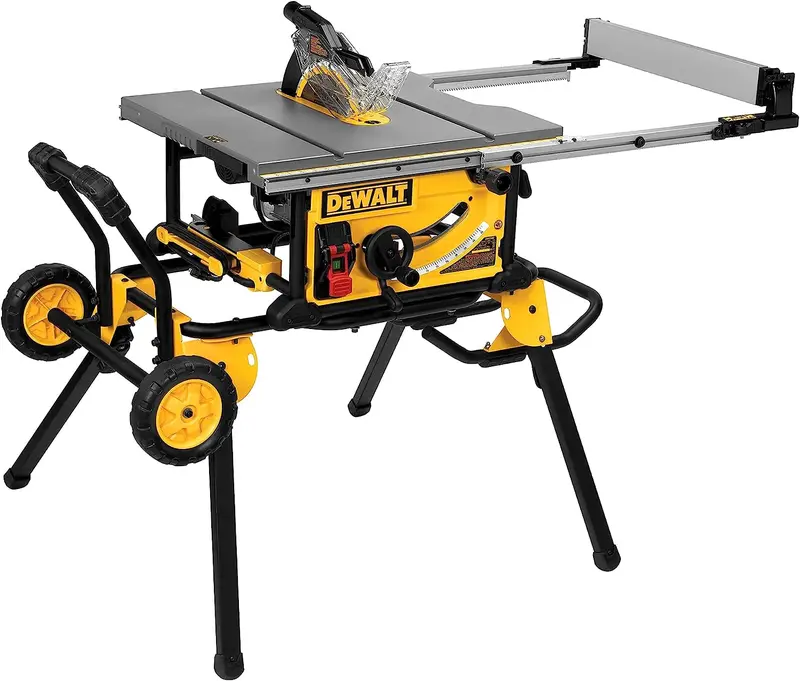 10-Inch Rip Table Saw – 15-Amp Motor, 32.5-Inch Cutting Capacity, Rolling Base Ready