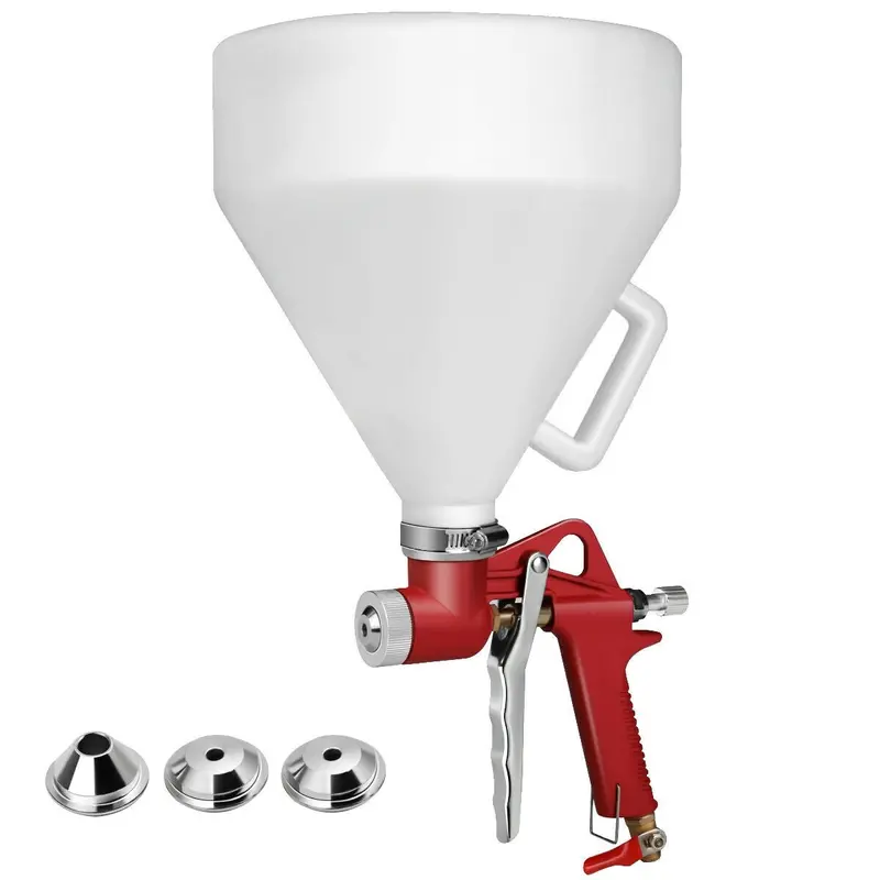 1.45-Gallon Drywall Texture Sprayer – Air-Powered Gun with Three Interchangeable Nozzles (4.0mm/6.0mm)