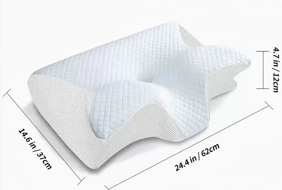 Ergonomic Anti-Snore Pillow – Memory Foam Support for Sleep Apnea Relief and Restorative Breathing