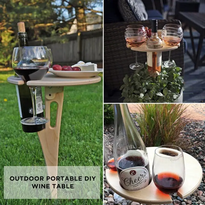 Bowlift Portable DIY Wine Rack – Compact Outdoor Serving Solution