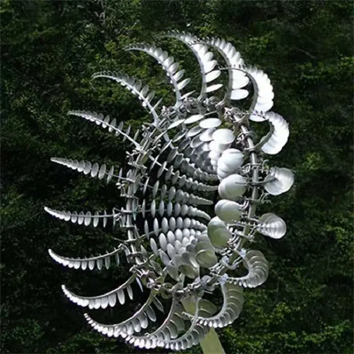 Magic Metal Windmill Garden Sculpture | Spinning Outdoor Wind Decor