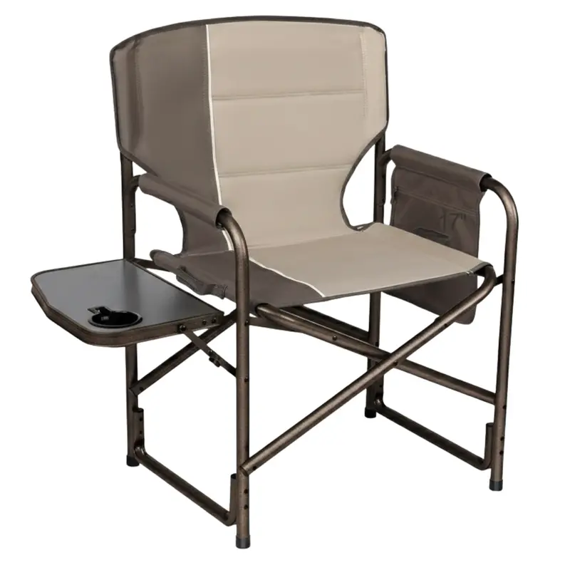 Aluminum Portable Camping Chair Featuring Detachable Side Table – 400 lb Load Limit