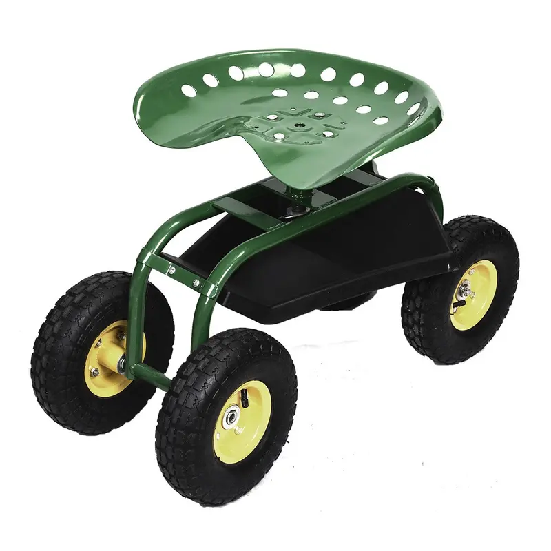 Multi-Function Garden Wagon – Rolling Work Seat & Planting Scooter for Yard Tasks