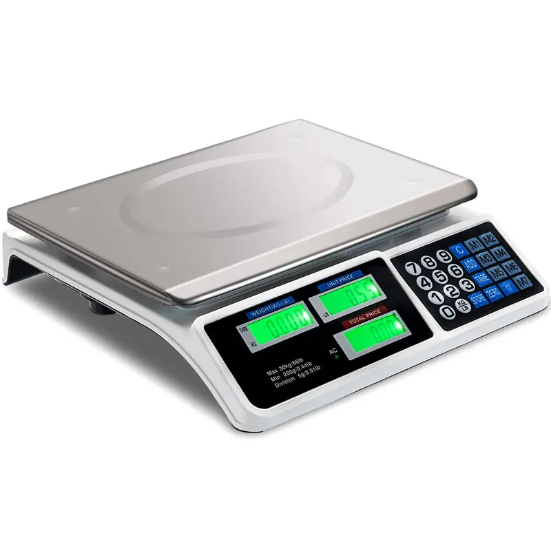 66-Pound Commercial Deli Scale with Price Computing, Counting, and Weighing Functions