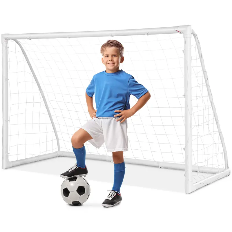 6′ x 4′ Portable Soccer Goal – Durable PVC-Framed Practice Net for Backyard or Field
