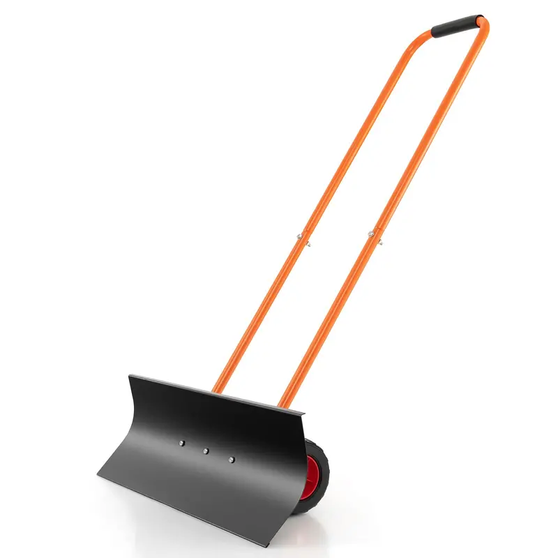 30-Inch Wheeled Snow Shovel – Ergonomic Push-and-Scrape Design