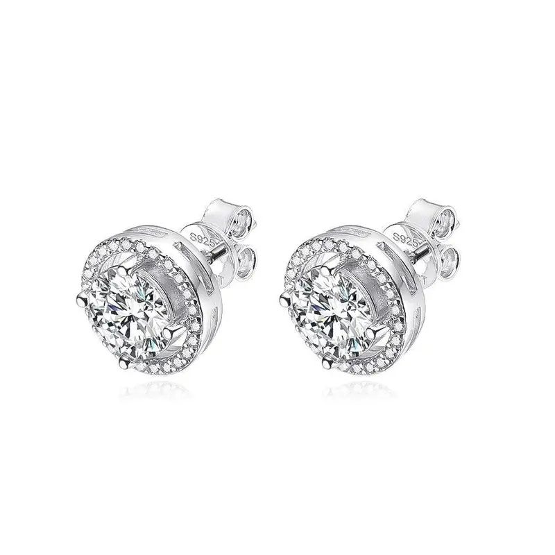Celestial-Themed Stud Earrings – Minimalist Star and Moon Motif Pair in Lustrous Metal