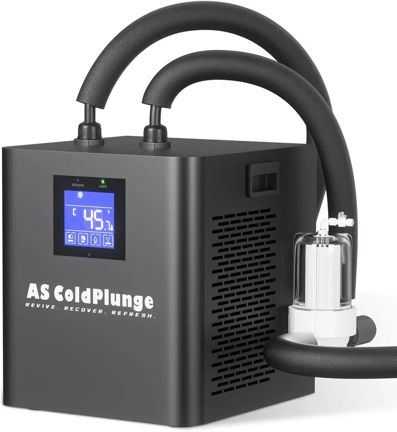 1/3 HP Cold Plunge Water Chiller – Upgraded External Filter & Pump System for Home Ice Bath Recovery Tubs (110V)