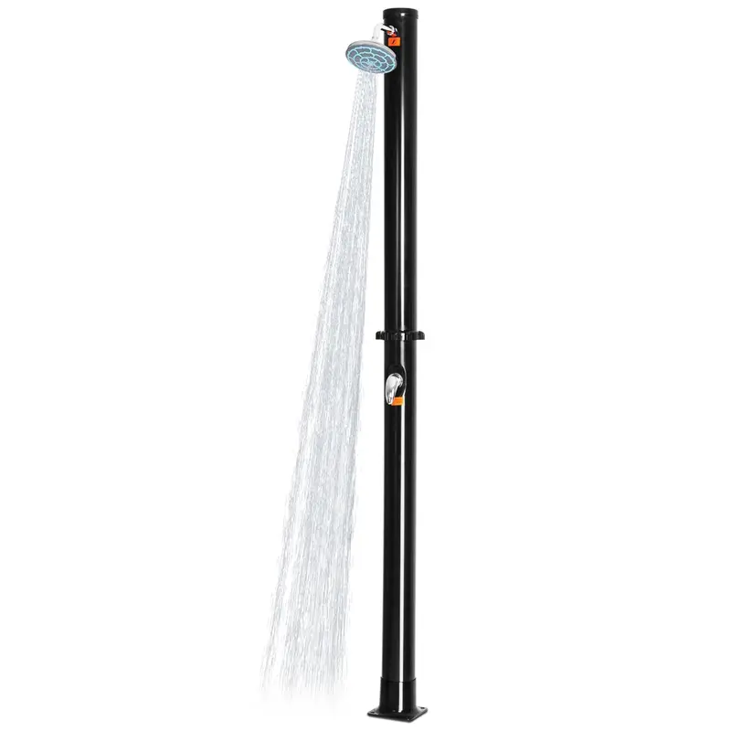 5.3-Gallon Solar-Powered Outdoor Shower with Temperature Gauge