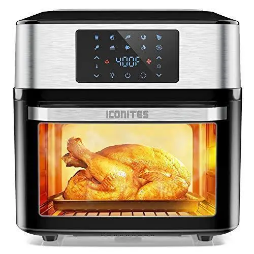 10-in-1 Smart Air Fryer Oven — 20-Quart Convection Toaster Oven with Rotisserie, Dehydrator & ETL Certification