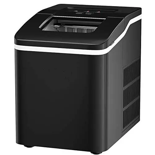 Compact Countertop Ice Maker – Bullet-Shaped Cubes Ready in Under 8 Minutes
