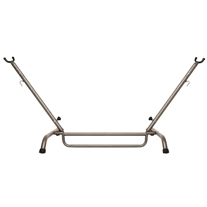 Weatherproof Adjustable Steel Hammock Stand with Corrosion-Resistant Coating and Height Flexibility