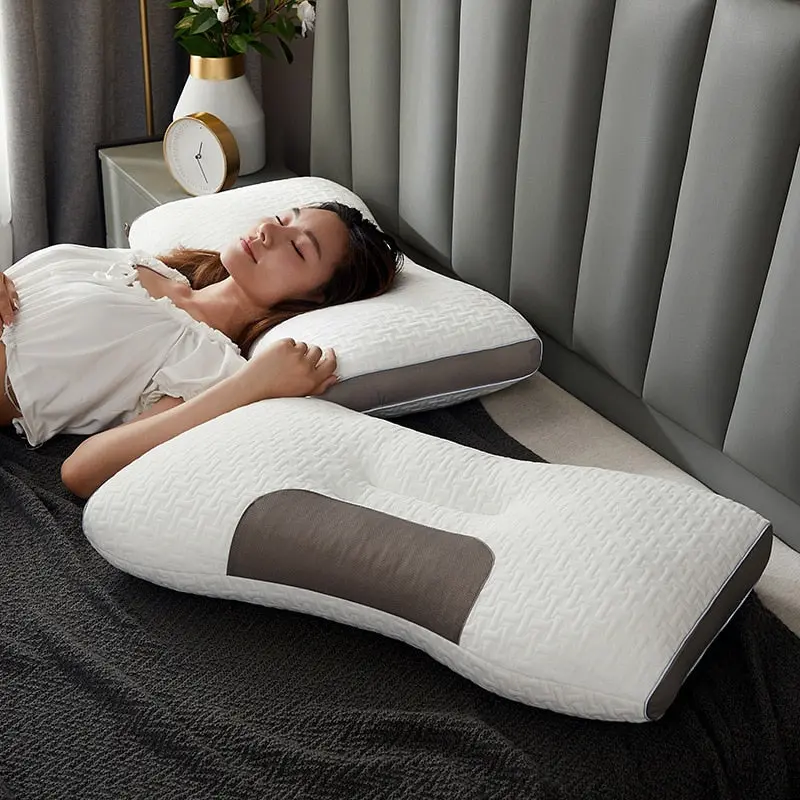 Hybrid Contour Pillow – Ergonomic Support for Back and Side Sleepers