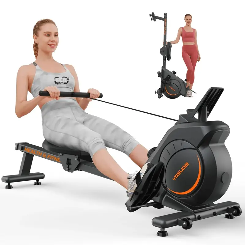 YOSUDA Magnetic Resistance Rowing Machine – 350 LB Capacity Home Fitness Ergometer