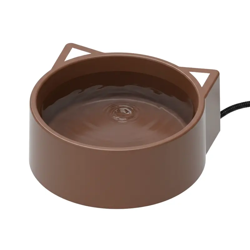 Outdoor-Safe Heated Water Bowl for Pets – Steel-Reinforced Cord & Frost-Resistant Design
