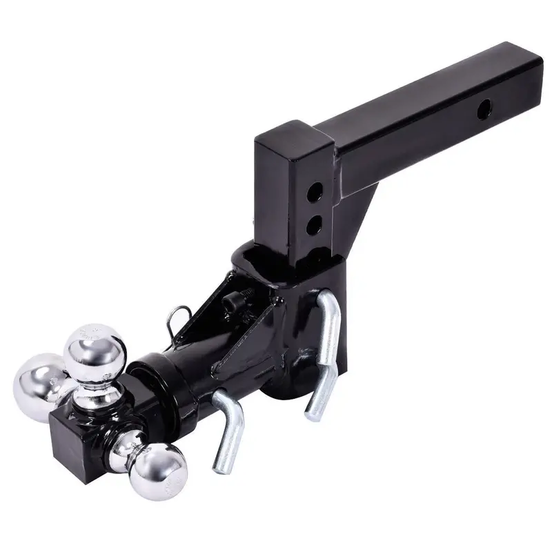 Triple-Ball Swivel Drop Hitch Mount for 2-Inch Receiver Trailers
