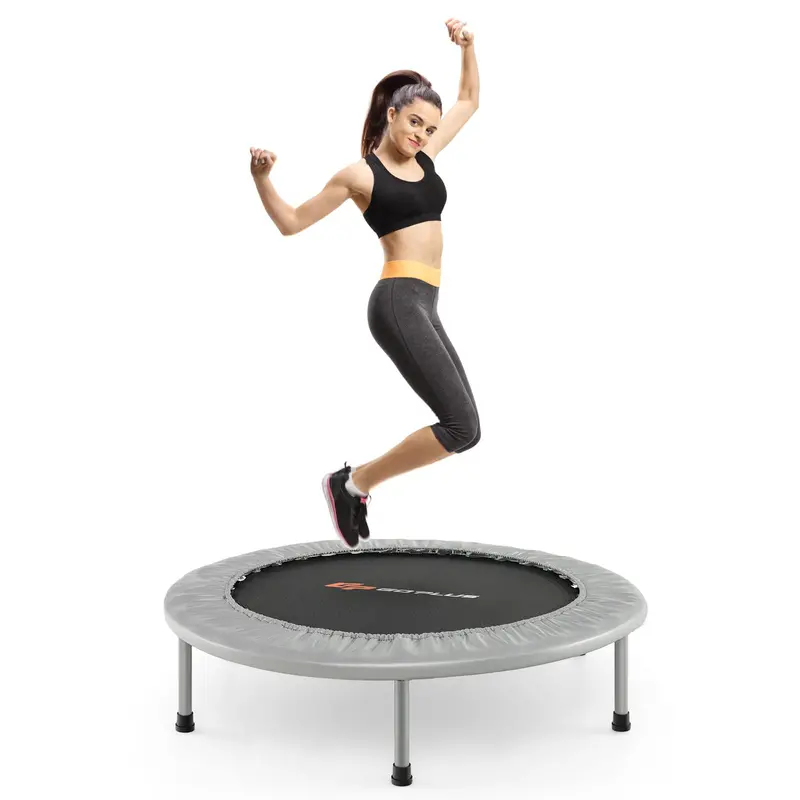 36-Inch Foldable Mini Trampoline – Compact Rebounder for Adult Fitness and Low-Impact Exercise
