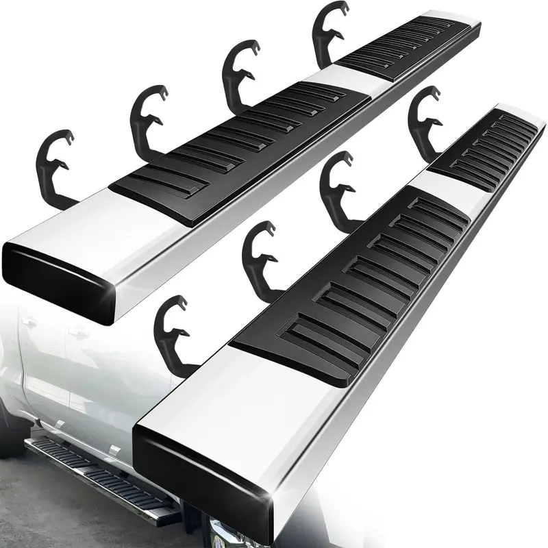YITAMOTOR 6-Inch Wide Stainless Steel Running Boards for Trucks & SUVs