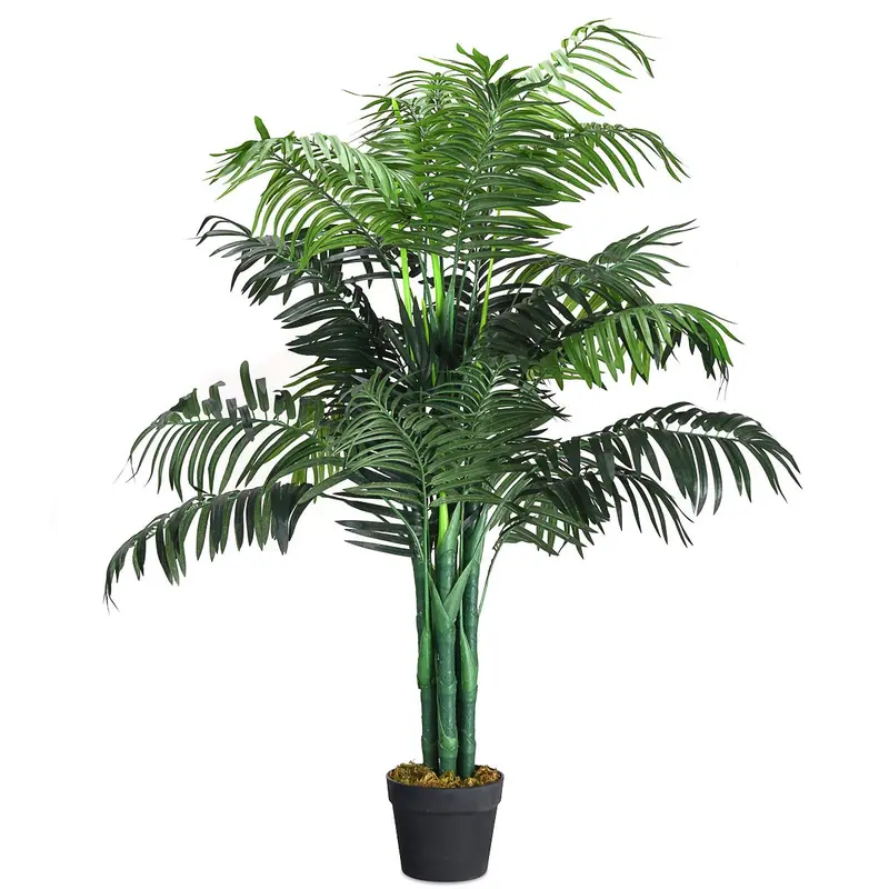 3.5-Foot Potted Artificial Palm Tree – Indoor and Outdoor Decorative Plant