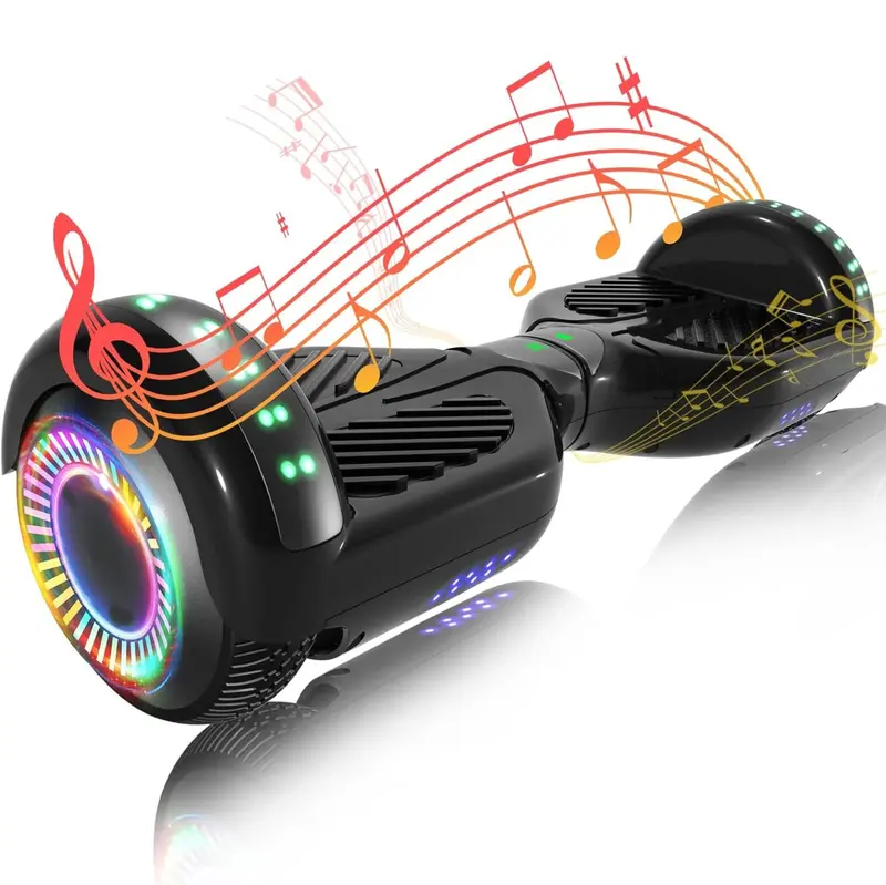 Smart Hoverboard Featuring Dual 250W Motors, Bluetooth App Control & LED Lighting