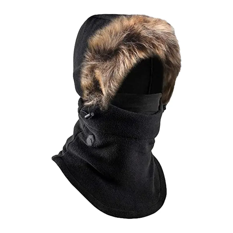 Breathable Thermal Fleece Balaclava with Ventilated Airflow Panel