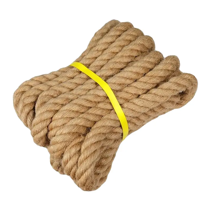 Natural Jute Rope – 1″, 1.5″, and 2″ Diameter Options for Swings, Railings & Crafts