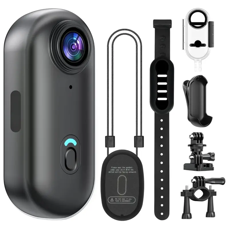 4K Waterproof Thumb-Mount Action Camera with 128GB Storage & POV Design