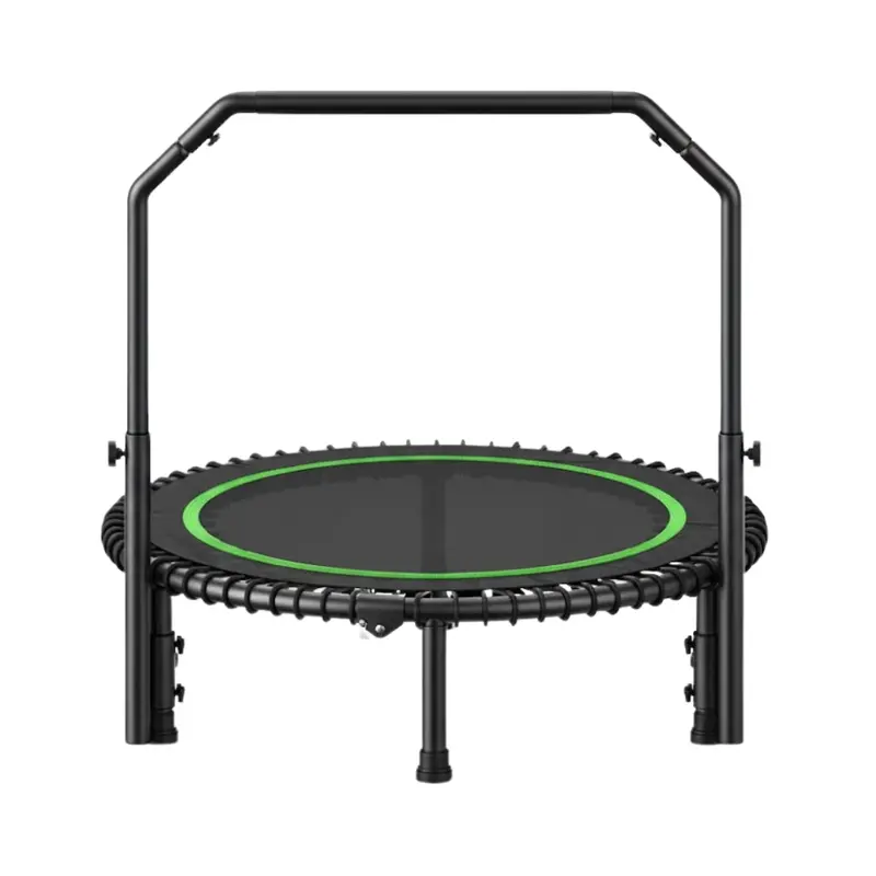 40-Inch Mini Rebounder Trampoline with Height-Adjustable Handlebar & Bungee System