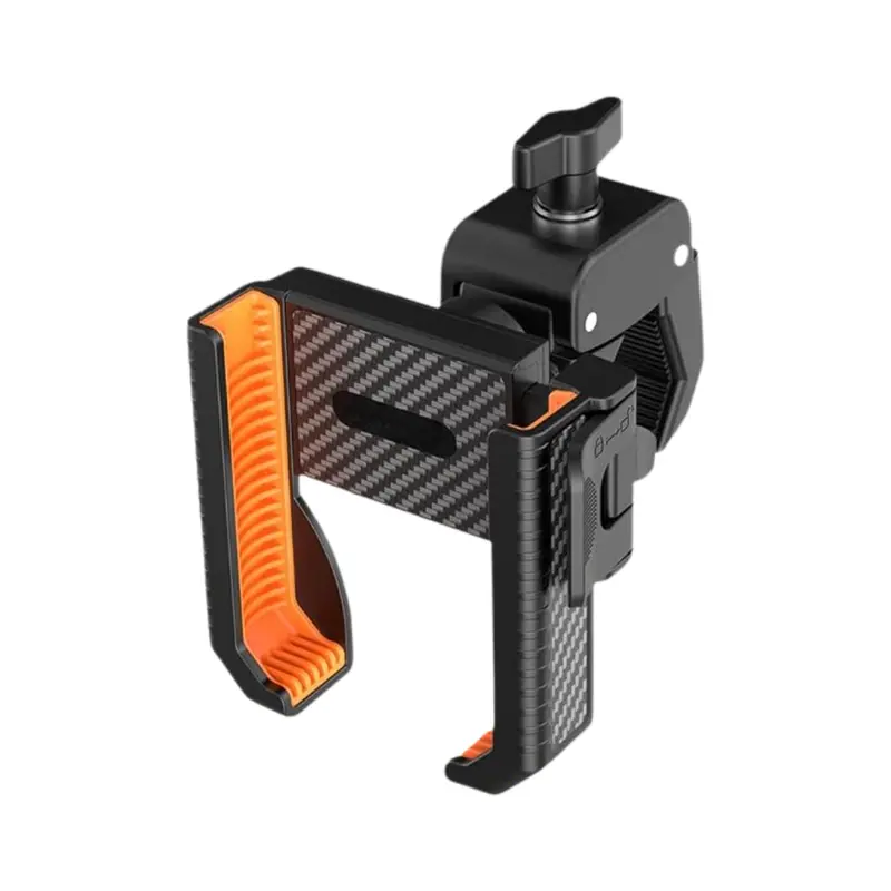 360° Rotating Golf Cart Phone Mount with Adjustable Clamp System