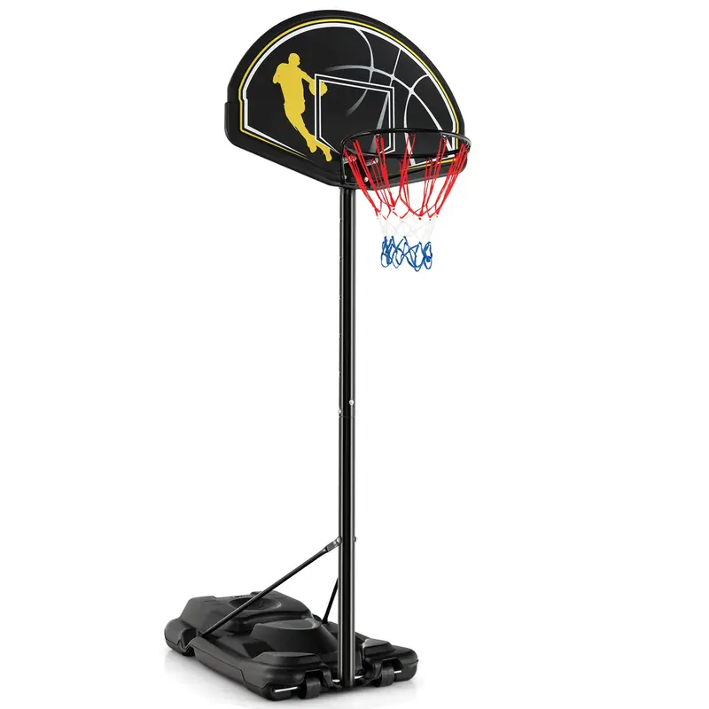 All-Environment Adjustable Basketball Hoop – 12-Position Indoor/Outdoor Goal (4.25–10 ft)