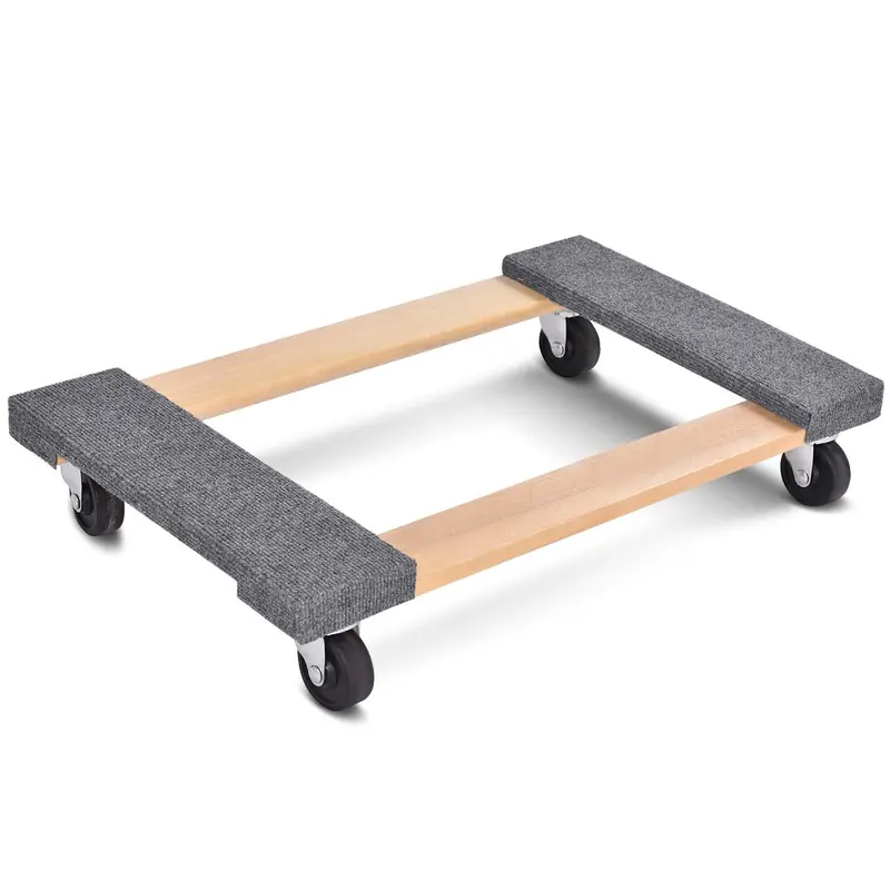 Heavy-Duty Moving Dolly – 30″x18″ Carpet-Edged Furniture Transport Cart