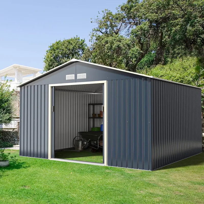 Metal Storage Shed – Weather-Resistant Outdoor Organizer for Tools and Gear