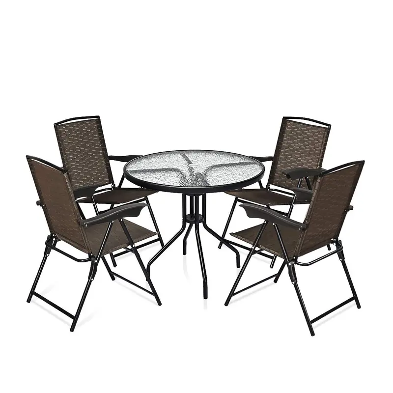 5-Piece Outdoor Bistro Set for Patio or Balcony Seating
