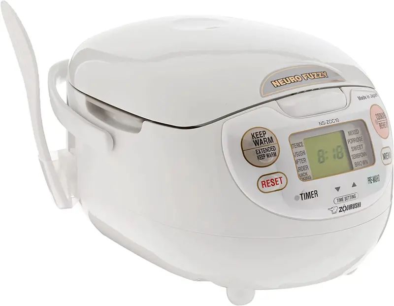 Zojirushi Neuro Fuzzy Rice Cooker – 5.5-Cup, Premium White (Made in Japan)