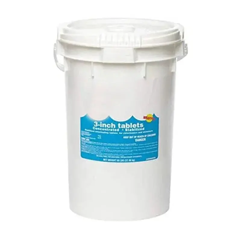 50-Pound Bulk Pack of 3-Inch Chlorine Tablets for Pools and Spas