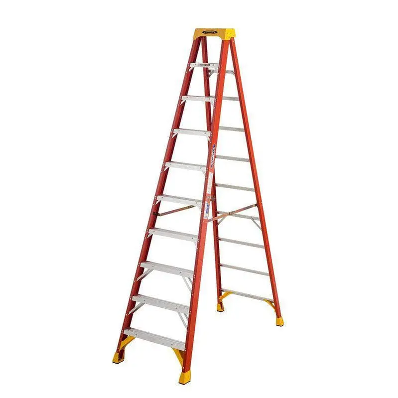 10-Foot Fiberglass Step Ladder – 6210 Duty-Rated for Safety