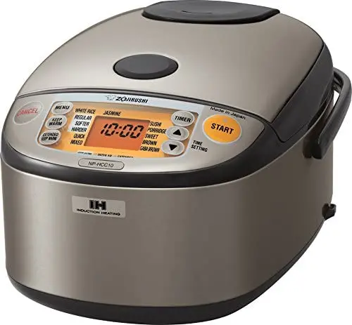 Zojirushi NP-HCC10XH 1-Liter Induction Rice Cooker & Warmer – Stainless Dark Gray