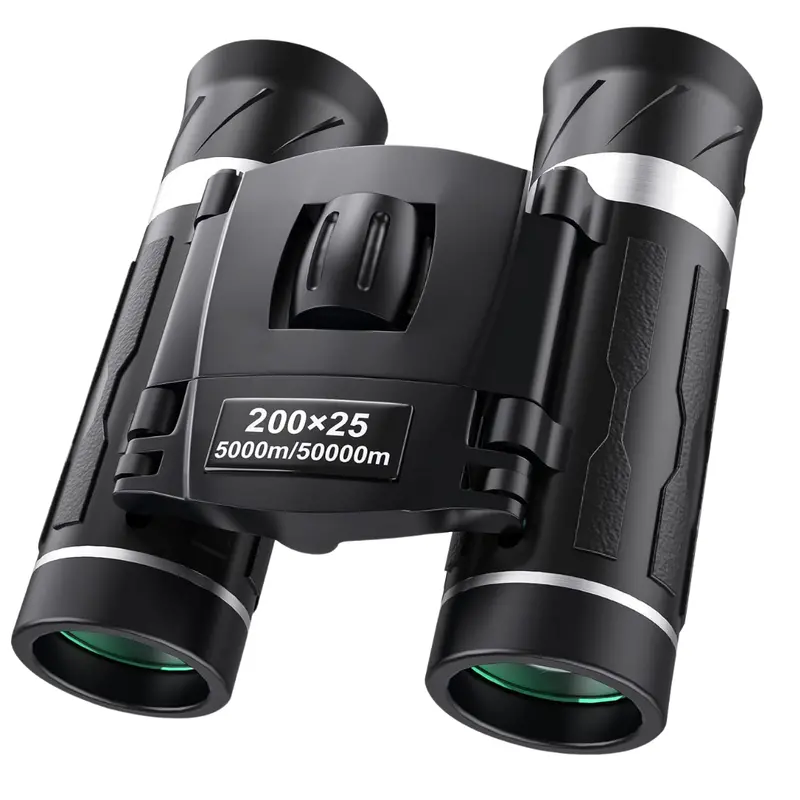 Compact 200×25 Zoom Mini Binoculars for Travel, Hiking & Kids