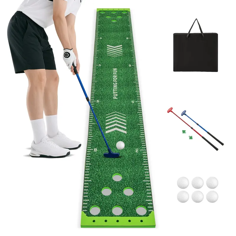 Beginner Golf Game Set – Includes 2 Adjustable Putters & 6 Practice Golf Balls